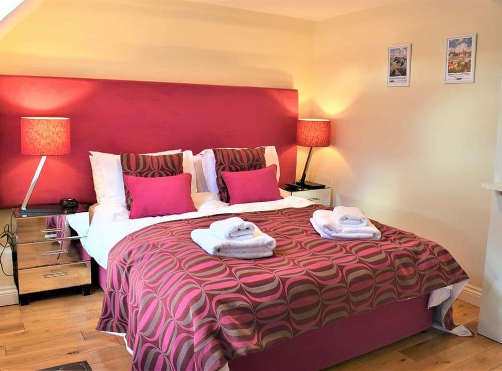 Double bedroom at Annie Oswalds Cottage in Adderstone, Northumberland