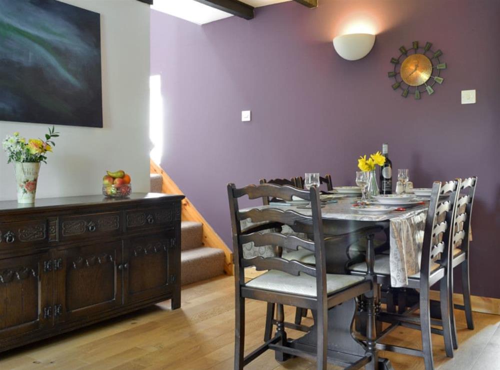 Elegant dining room at Annies Cottage in Edinbane, near Portree, Isle Of Skye