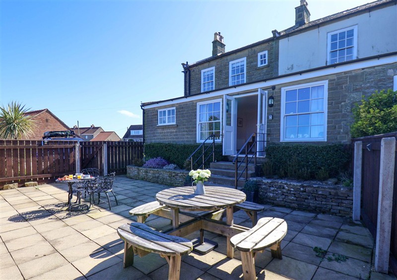 The patio in Annie's Place at Annies Place, Sneaton