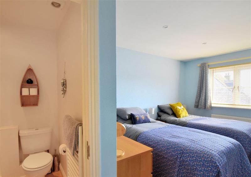 One of the bedrooms at Annings View, Lyme Regis