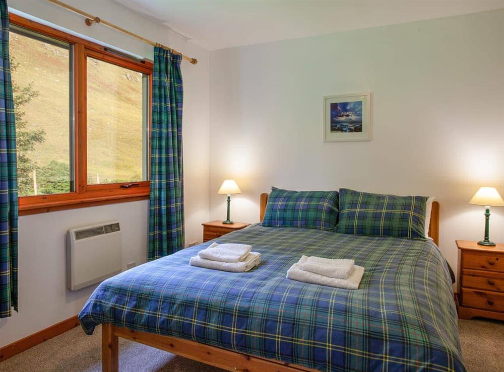Double bedroom at Aonach Cottage in Glencoe, Argyll
