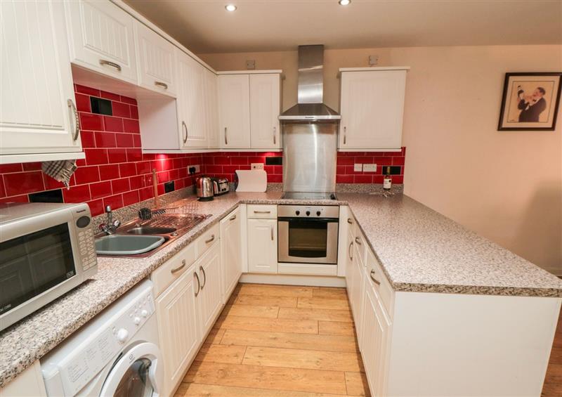 The kitchen at Apartment 1, 19 Cleveland Terrace, Whitby