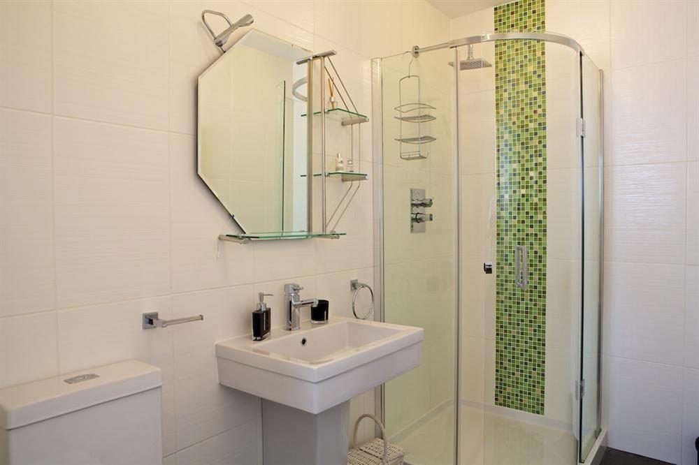 Shower room at Apartment 1, At The Beach in Torcross, Nr Kingsbridge