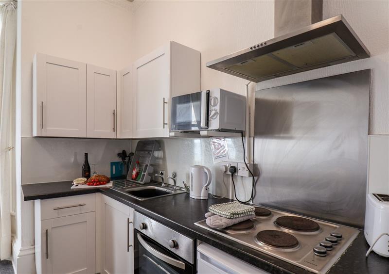 This is the kitchen at Apartment 1 Beaconsfield House, Bridlington