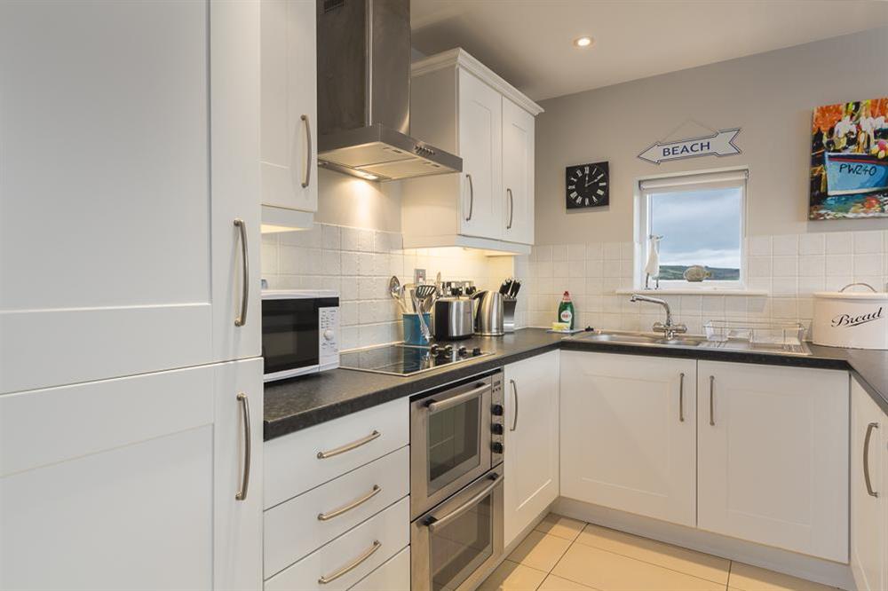 Kitchen with fitted units at Apartment 1, Oceans Edge in Thurlestone Sands, Nr Kingsbridge