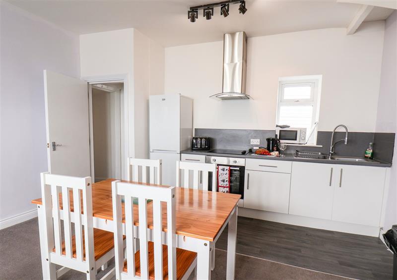 This is the kitchen at Apartment 10 Beaconsfield House, Bridlington