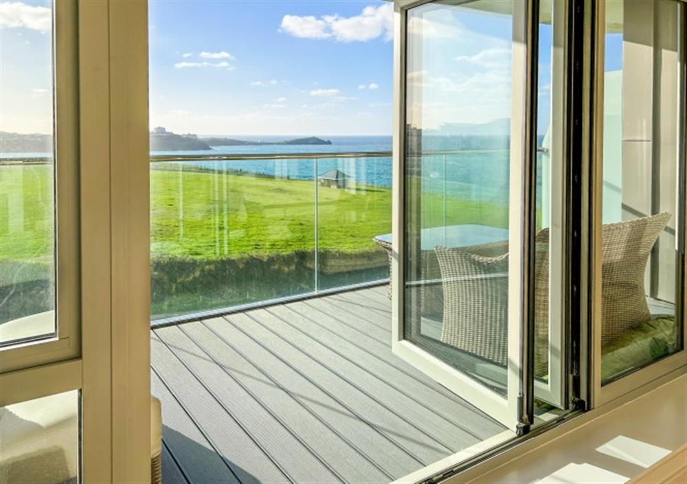 Balcony With Sea Views at Apartment 12, One Lusty Glaze in Newquay