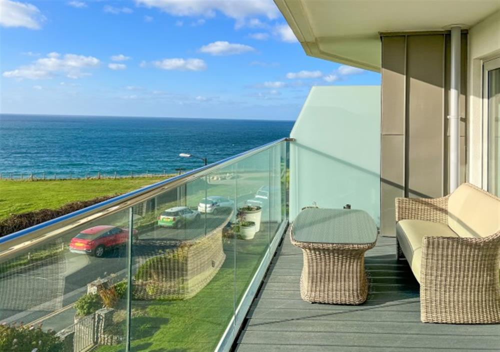 Private Balcony With Sea Views at Apartment 12, One Lusty Glaze in Newquay