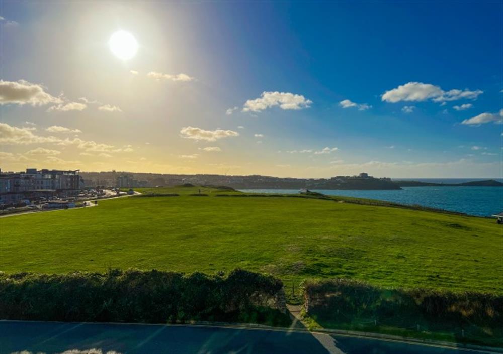 Sea Views From The Balcony at Apartment 12, One Lusty Glaze in Newquay