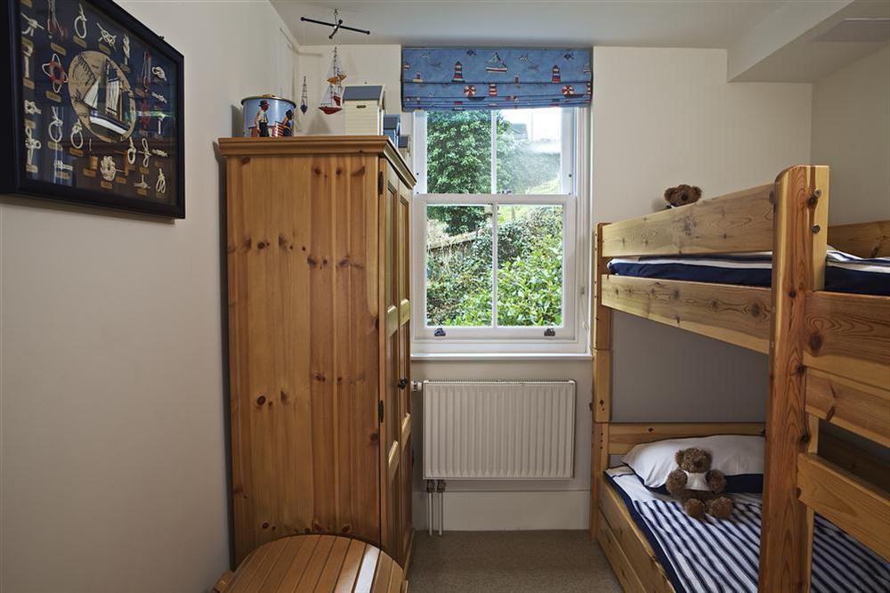 Bunk bedded room at Apartment 13 Combehaven in Allenheyes Road, Salcombe