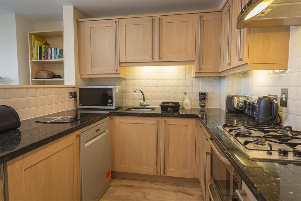 Well-equipped kitchen at Apartment 14, Combehaven in Allenhayes Road, Salcombe