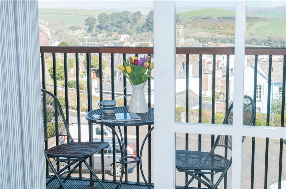 Lovely balcony leading off the living room area at Apartment 15 Combehaven in Allenheyes Road, Salcombe
