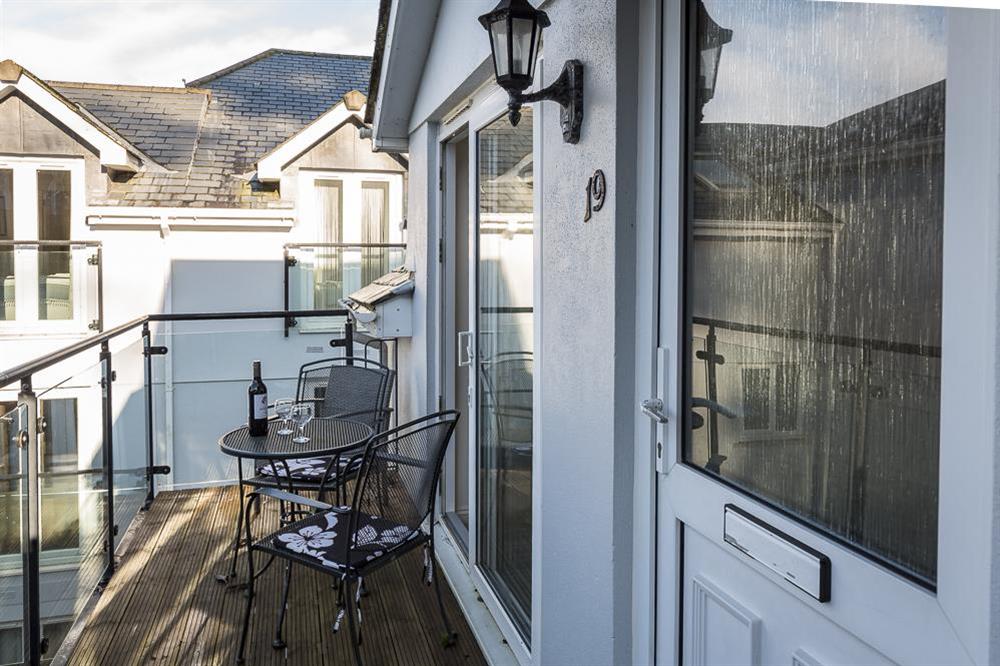 Balcony at Apartment 19, Bolt Head in South Sands, Salcombe