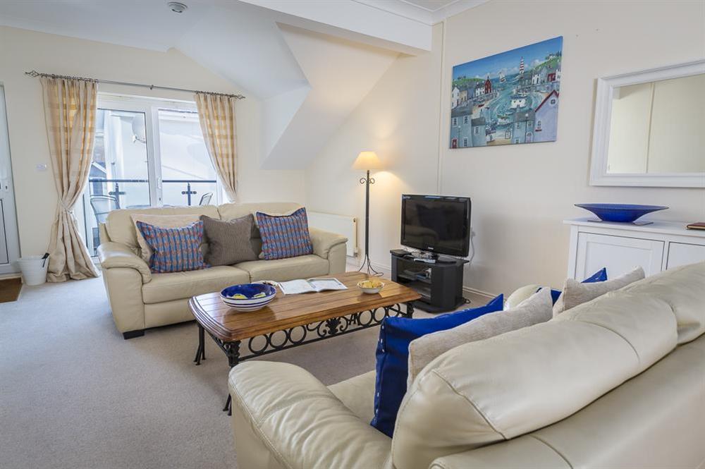 Bright and spacious living area at Apartment 19, Bolt Head in South Sands, Salcombe