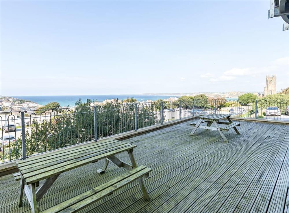 Decking at Apartment 19 in Newquay, Cornwall