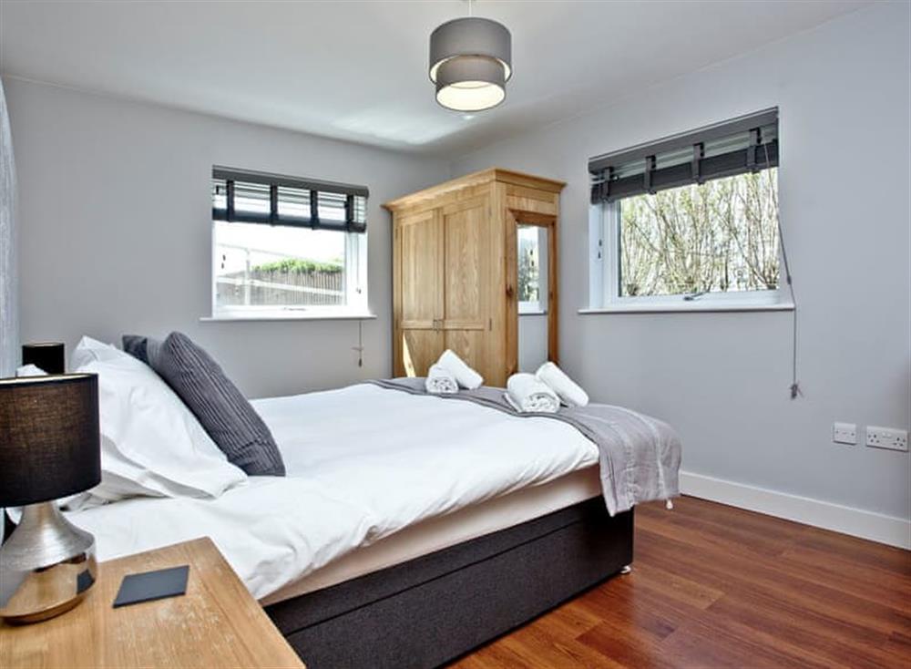 Sumptuous double bedroom at Apartment 2, Ocean 1 in Newquay, Cornwall