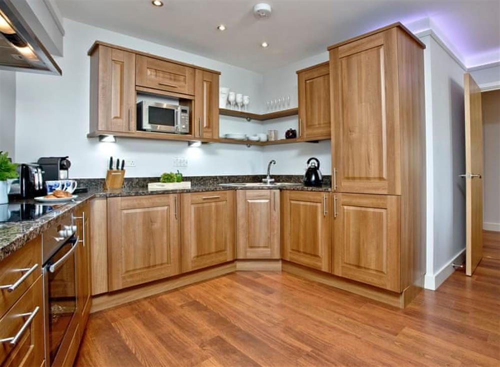 Well equipped kitchen at Apartment 2, Ocean 1 in Newquay, Cornwall