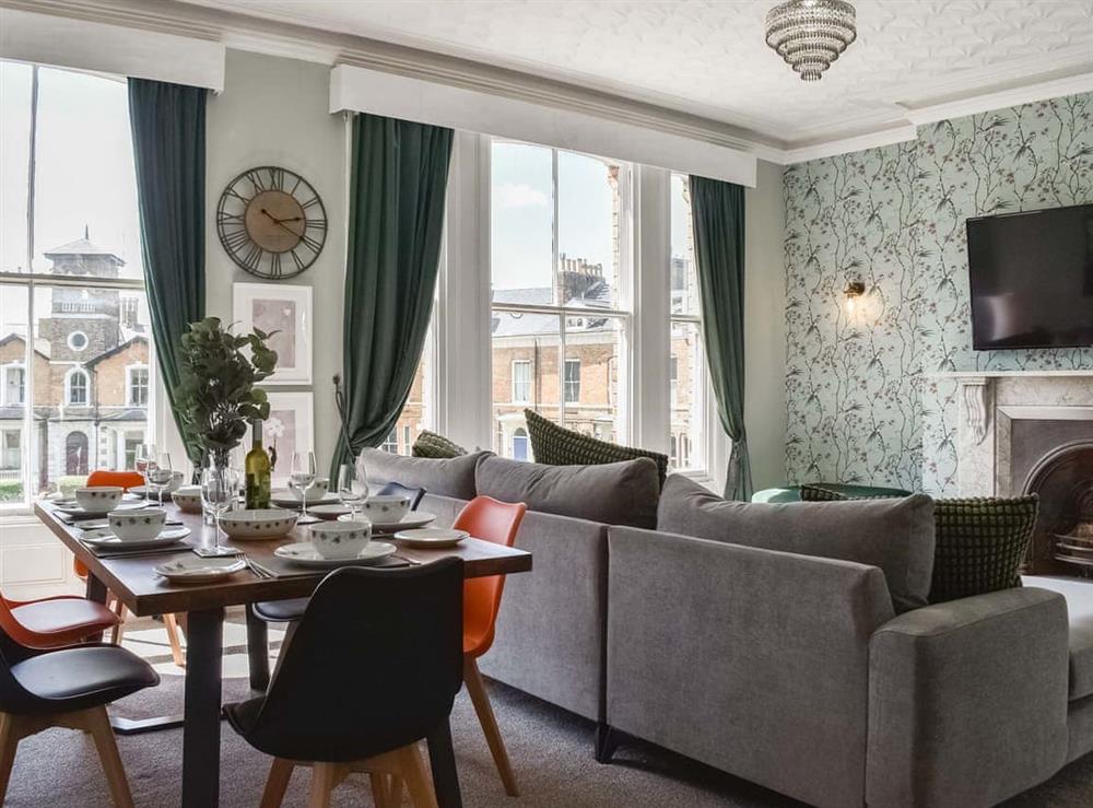 Open plan living space at Apartment 2 in Scarborough, North Yorkshire