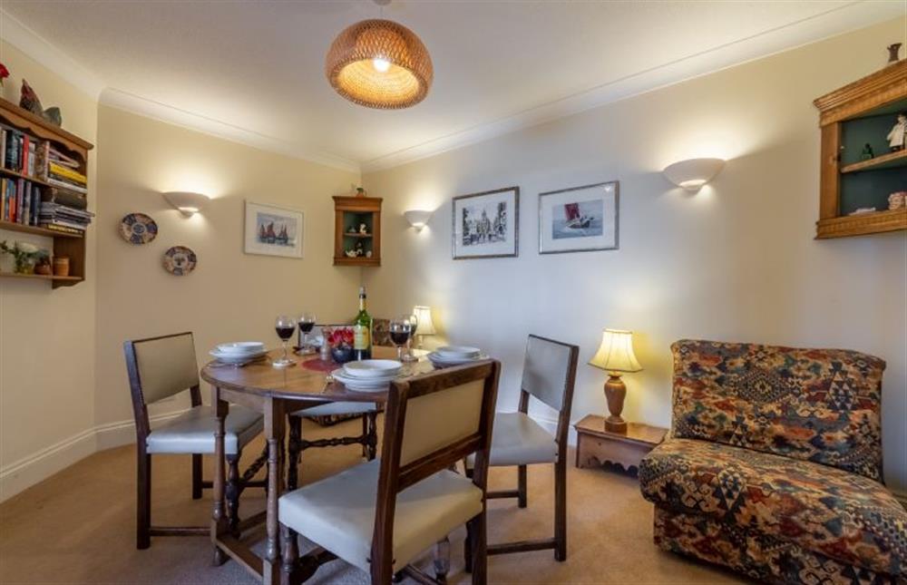 First floor: The Dining room table has seating for four at Apartment 2 The Granary, Wells-next-the-Sea