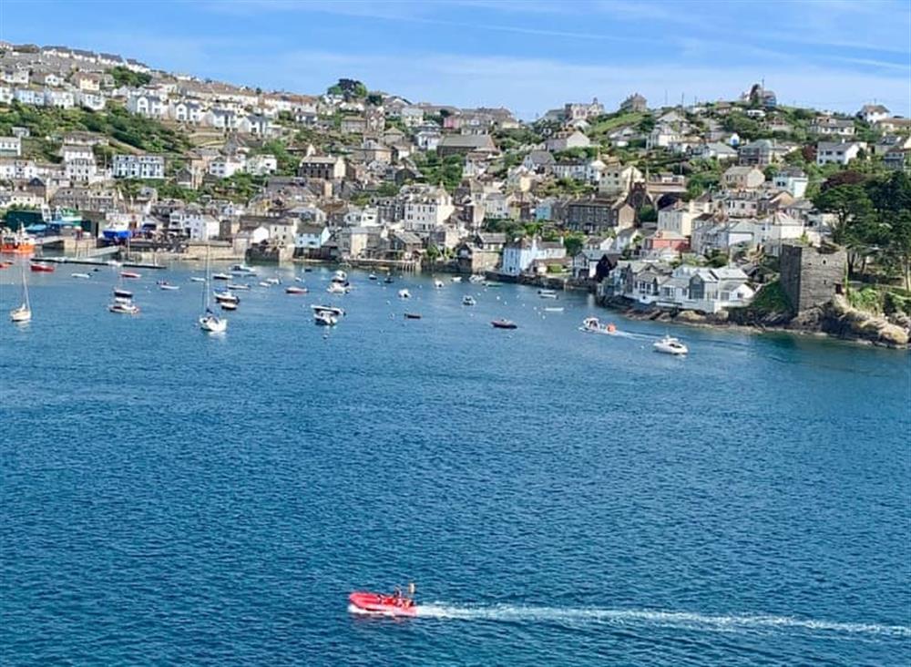 Superb views overlooking the harbour towards Polruan at Apartment 2 The Wheelhouse in Fowey, Cornwall