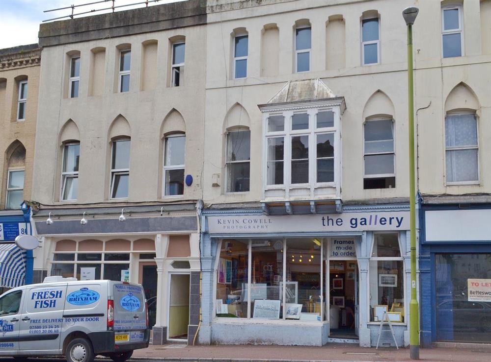 Holiday-apartment is located within row of local shops near to sea-front at Apartment 2 in Torquay, Devon