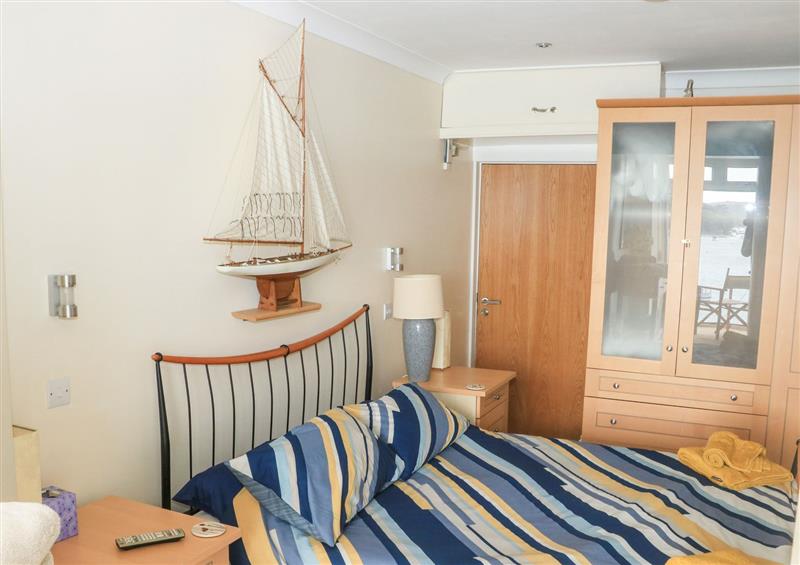 One of the bedrooms at Apartment 24, Salcombe