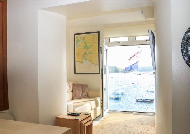 The living room at Apartment 24, Salcombe