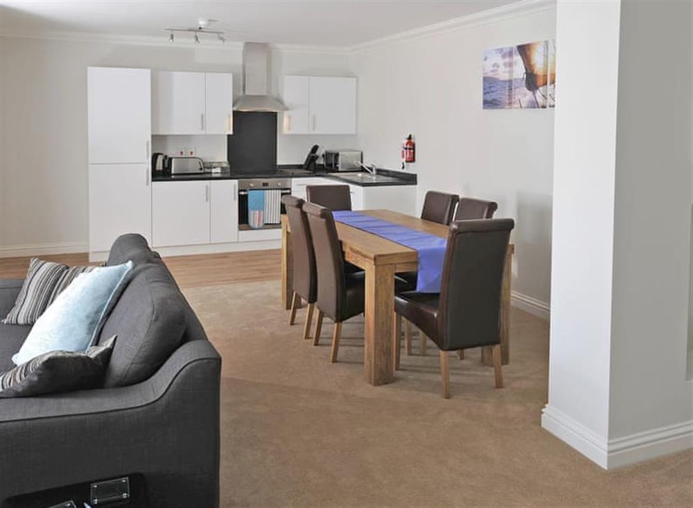 Open plan living space at Apartment 3 at Catherine House in , Weymouth