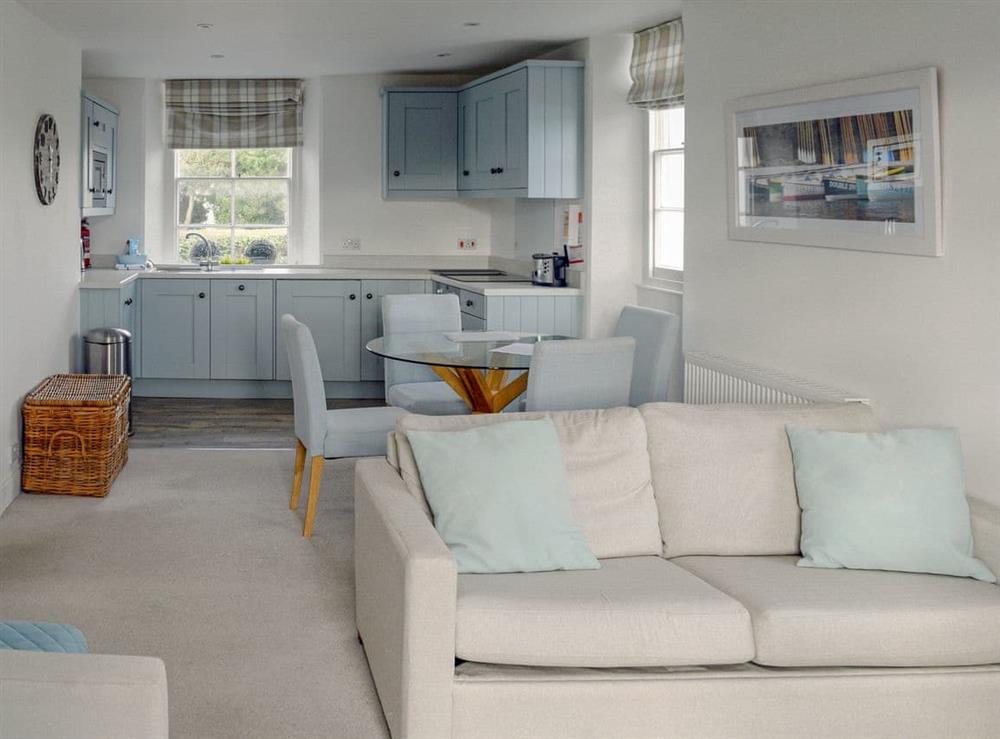 Open plan living space (photo 2) at Apartment 3, Charborough House in Salcombe, Devon