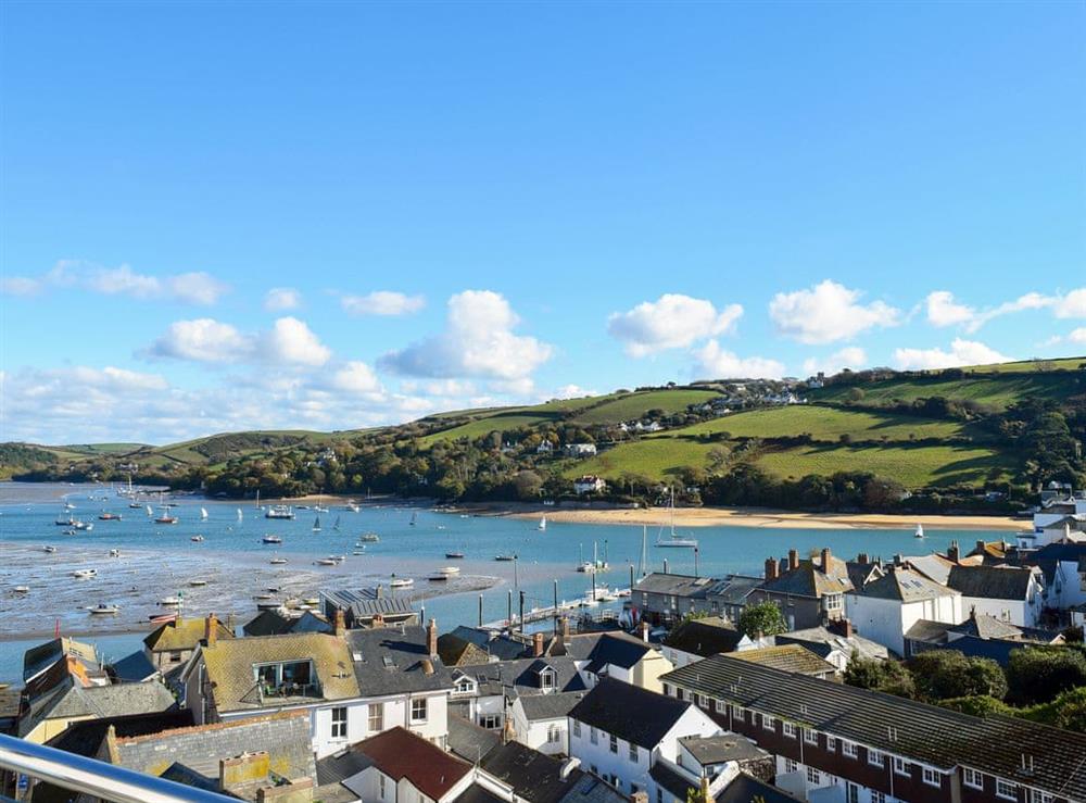 Panoramic views of the harbour and estuary at Apartment 3, Charborough House in Salcombe, Devon