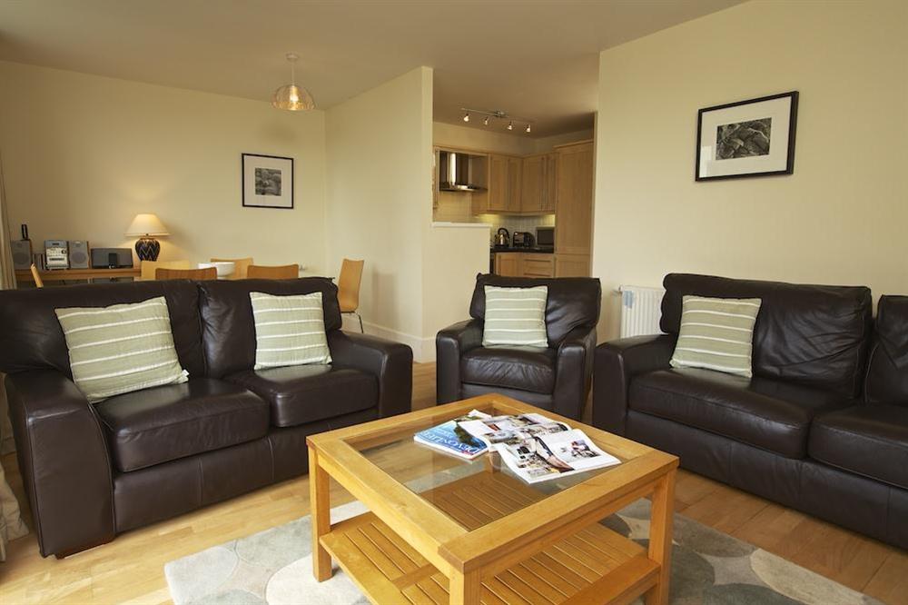 Lounge/dining/kitchen area at Apartment 3 Combehaven in Allenhayes Road, Salcombe