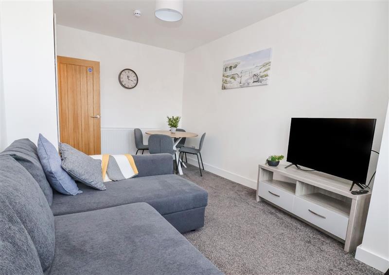 The living area at Apartment 3, Conwy