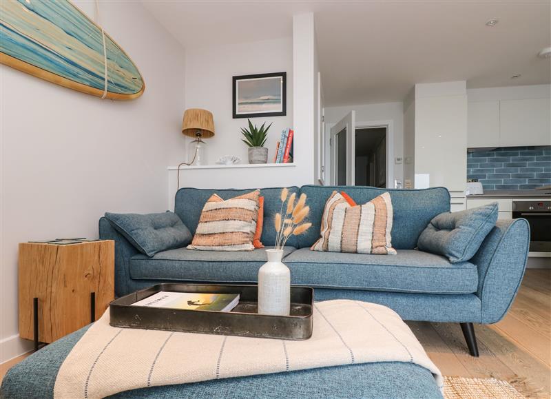 This is the living room at Apartment 3 Fistral Beach, Newquay