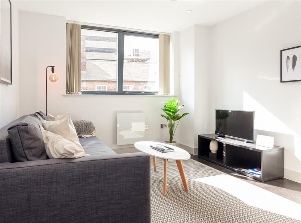 Living area at Apartment 33 in Sheffield, South Yorkshire