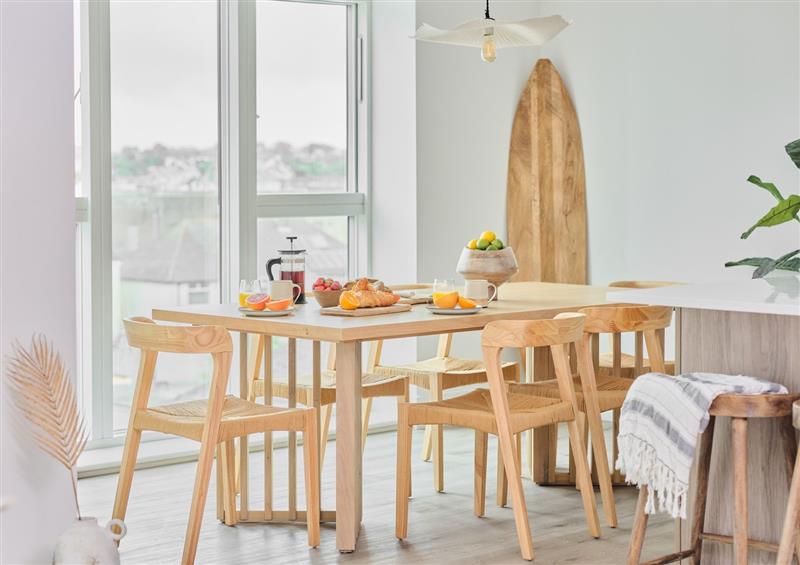Dining room at Apartment 36, Newquay