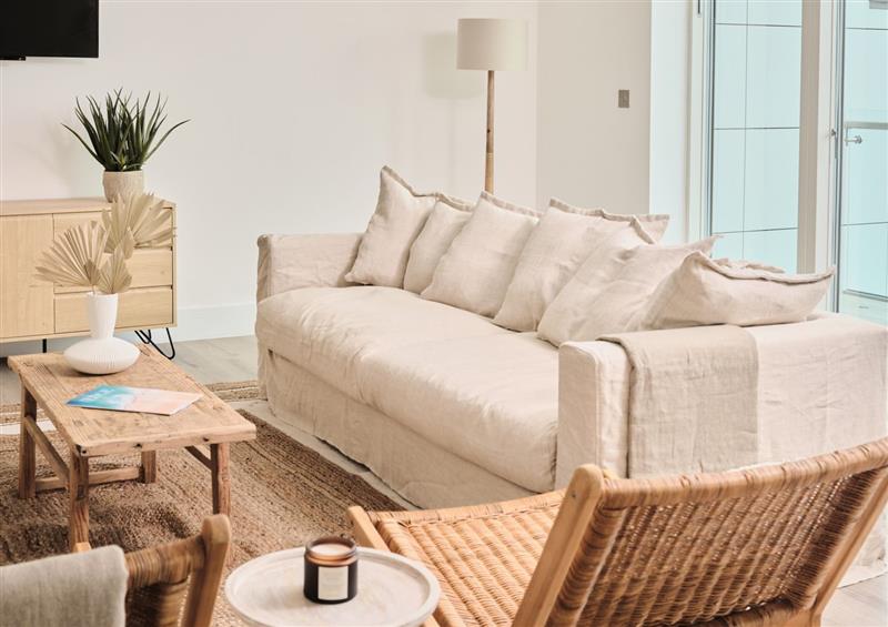 Relax in the living area at Apartment 36, Newquay