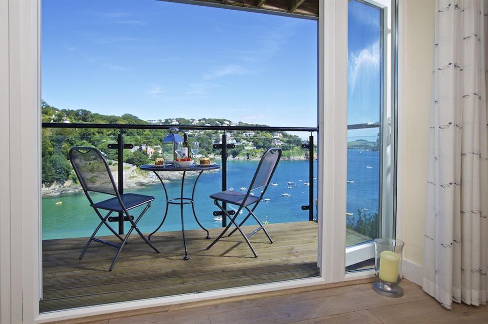 View from the balcony looking across towards Salcombe at Apartment 4, Bolt Head in South Sands, Salcombe