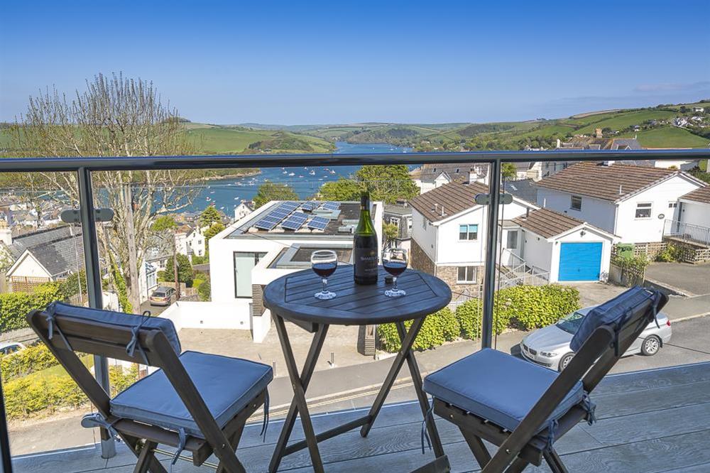 Superb balcony looking out to sea at Apartment 4 Lyndhurst in Bonaventure Road, Salcombe