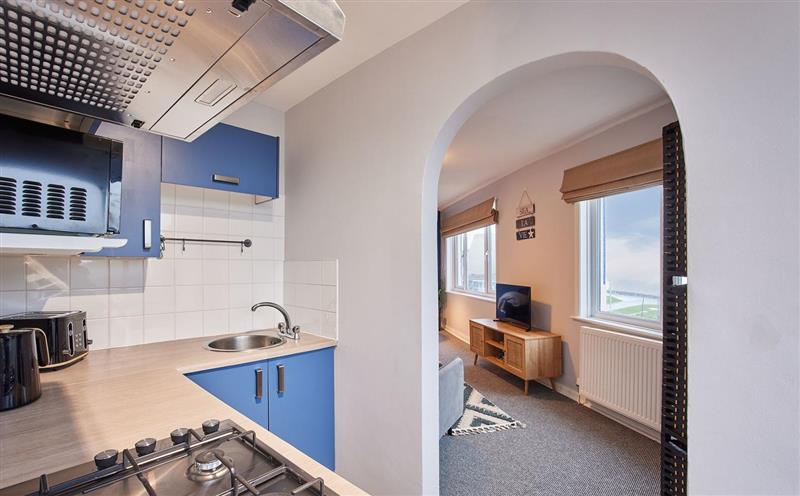 The kitchen at Apartment 5, Ilfracombe