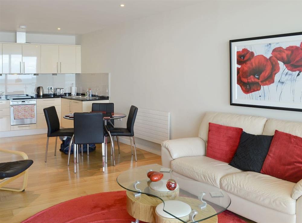 Charming open plan living space at Apartment 50 in Westward Ho!, Devon