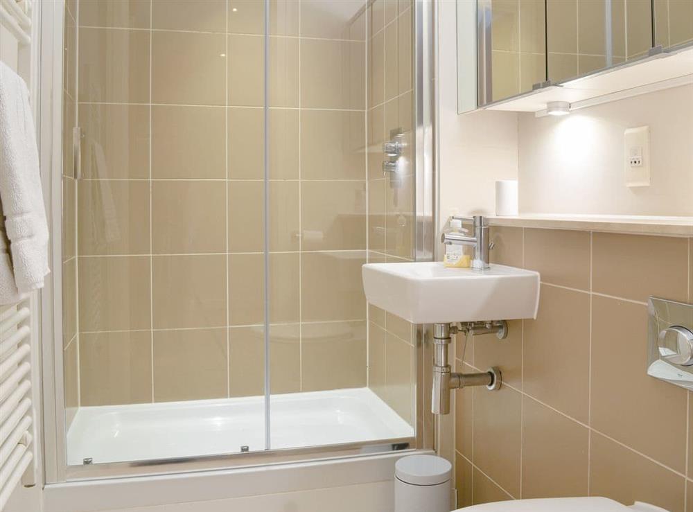 Shower room at Apartment 50 in Westward Ho!, Devon