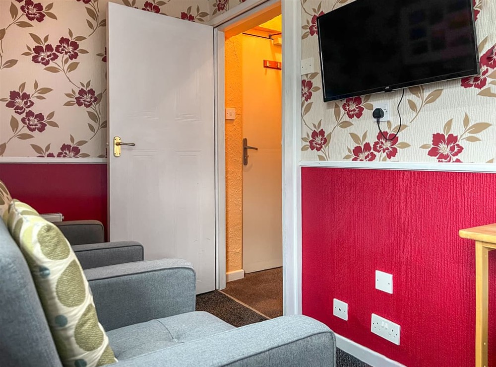 Open plan living space at Apartment 7 in Blackpool, Lancashire