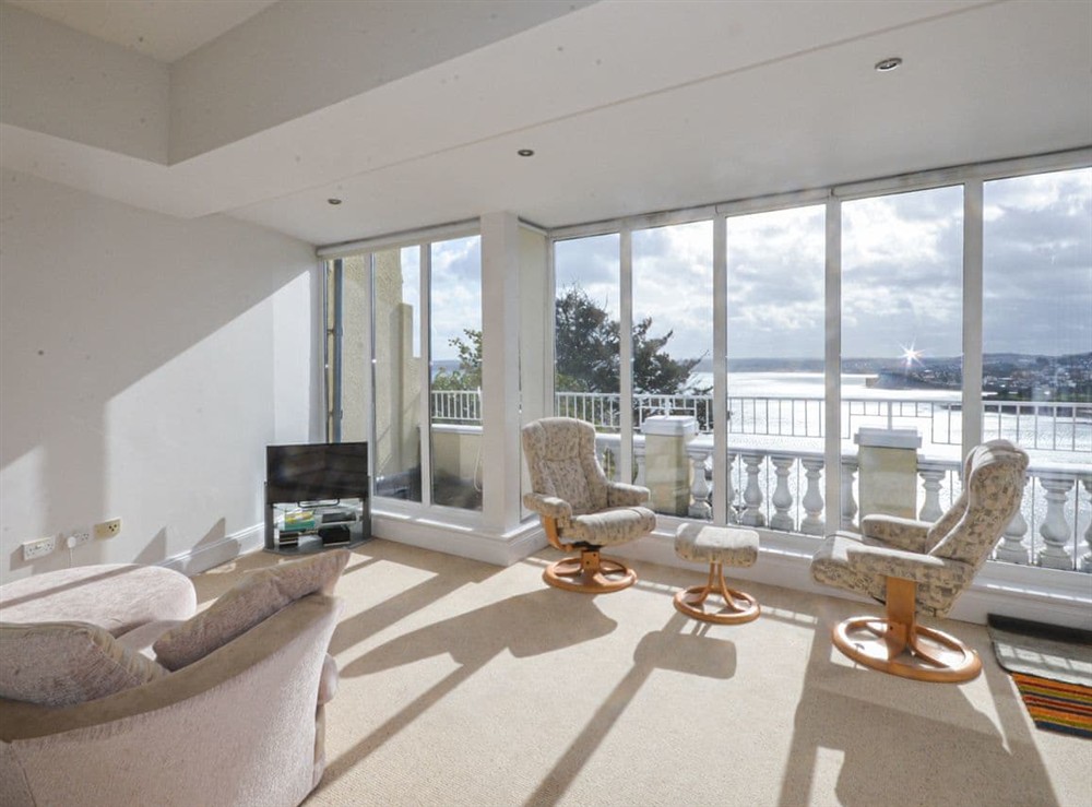 Living area at Apartment 7 in Torquay, Devon