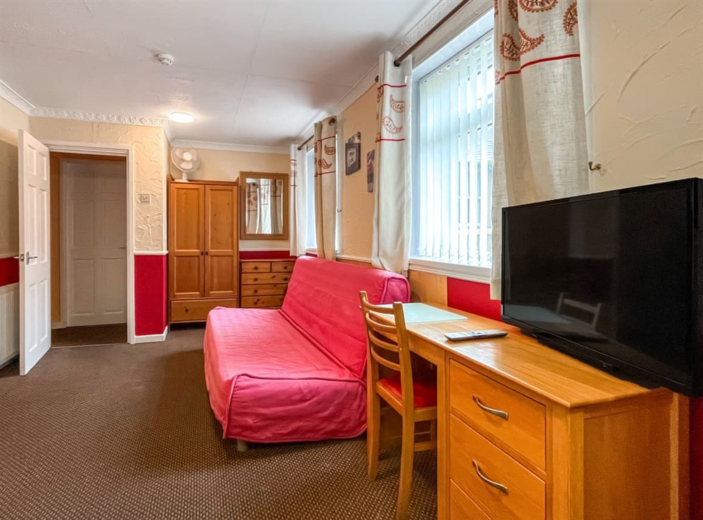 Open plan living space at Apartment 8 in Blackpool, Lancashire