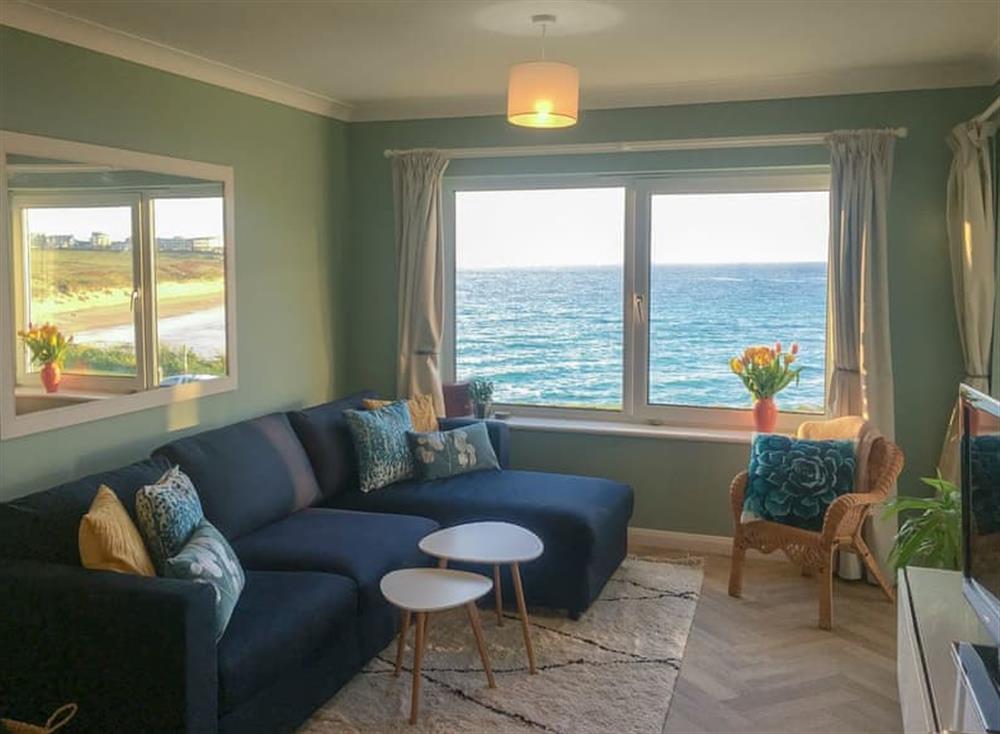 Living area at Apartment 8 in Newquay, Cornwall