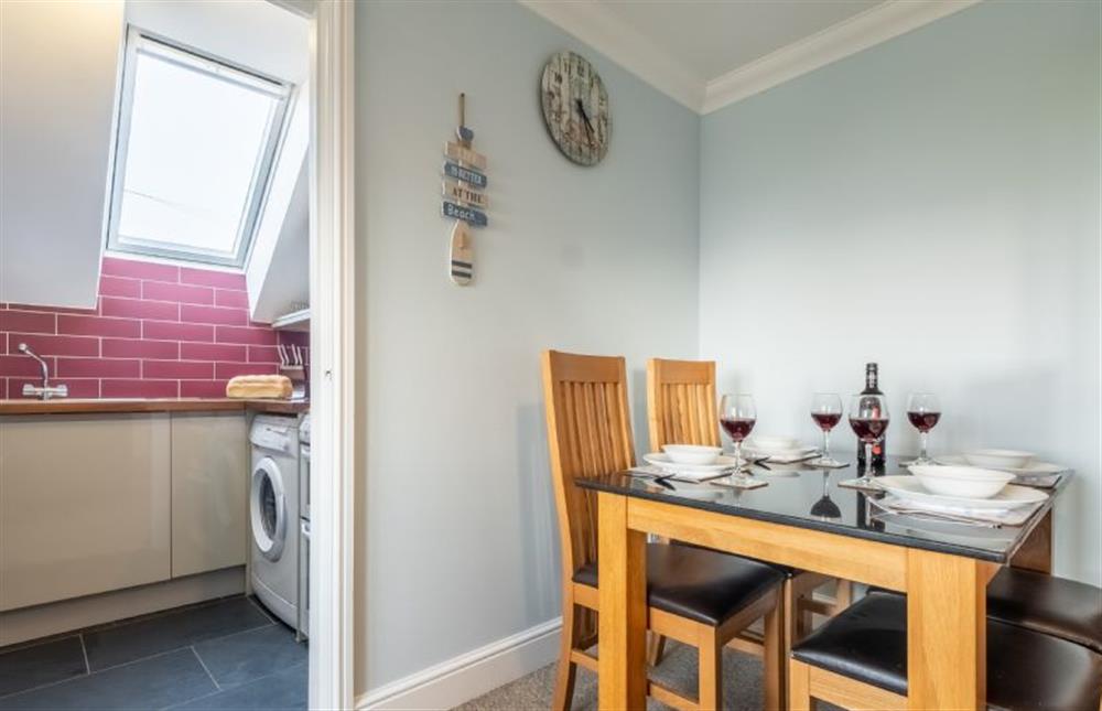 Dining area in to kitchen at Apartment Eight by the Sea, Sheringham