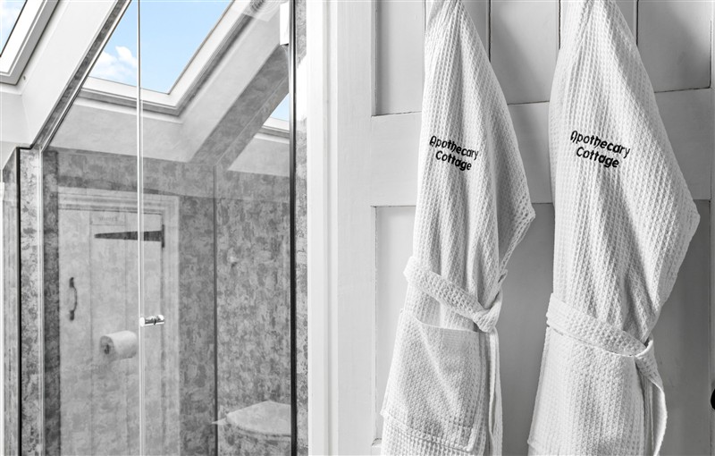The bathroom at Apothecary Cottage, Somerset
