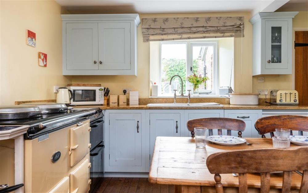 Kitchen complete with Aga at Apple Barn in Kingston