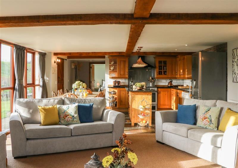 Relax in the living area at Apple Barn, South Molton