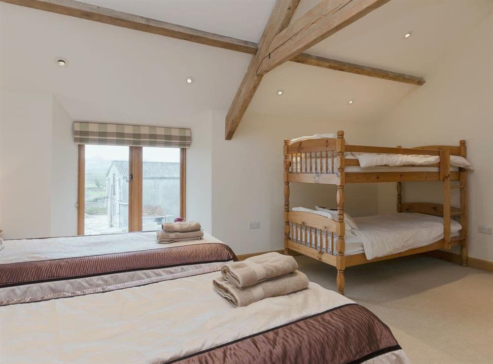 Bedroom with twin and bunk beds (photo 2) at Apple Barn in West Pennard, near Glastonbury, Somerset